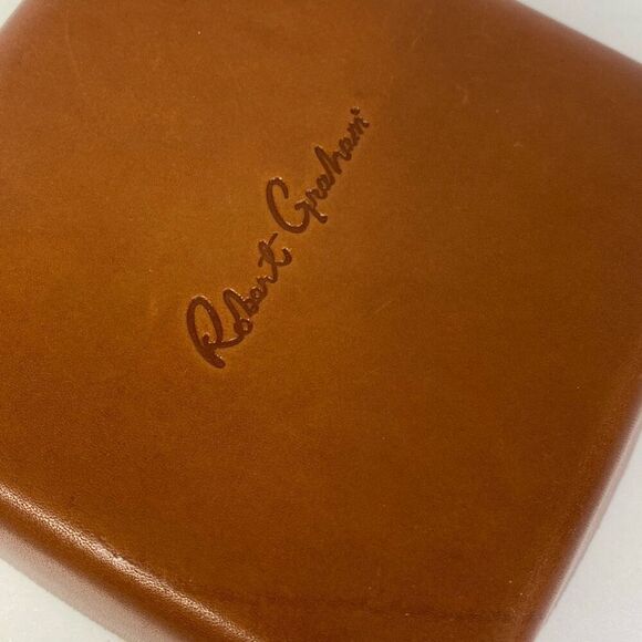 Robert Graham Leather Paisley Valet Tray NWOT - Picture 7 of 7